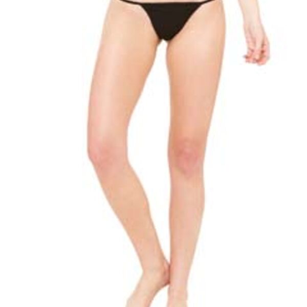 Ladies' Cotton/Spandex Thong Bikini Thumbnail